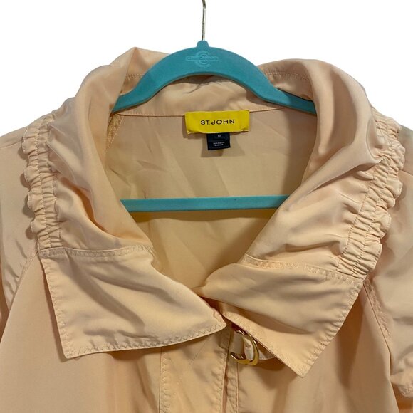 St. John Peach Lightweight Jacket Size M - Picture 2 of 9